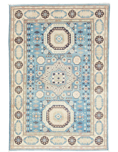 Tappeto Kazak Co Afgahnistan 122x178 Azzurro Be