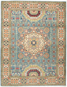 Tappeto Kazak Afghanistan marrone grigio 153x197