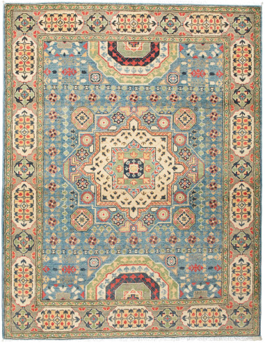 Tappeto Kazak Afghanistan marrone grigio 153x197