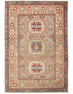 Tappeto Kazak Afghanistan marrone grigio 167x242