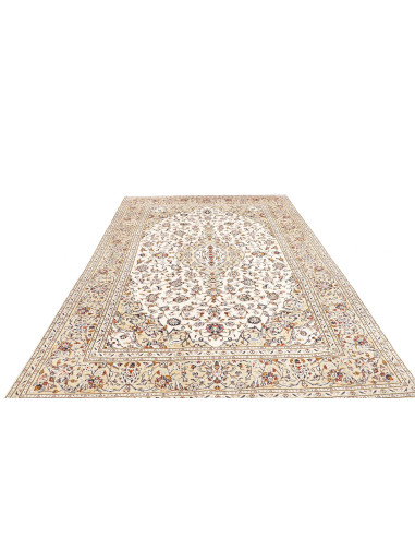Rug Kashan Persia 192x300 Ivory Indigo