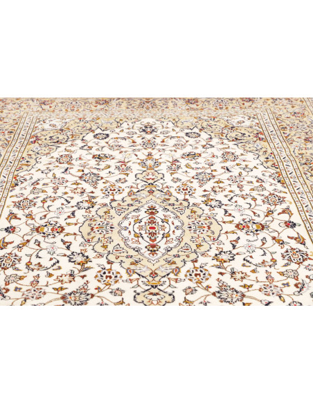 Rug Kashan Persia 192x300 Ivory Indigo