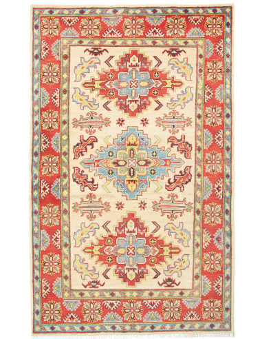 Rug Kazak Pakistan yellow red 118x192