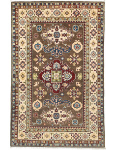 Rug Kazak Afghanistan sky blue maroon 119x187
