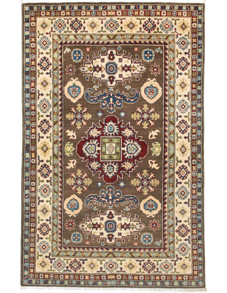 Rug Kazak Afghanistan sky blue maroon 119x187