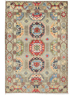 Tappeto Kazak Afghanistan marrone 122x178