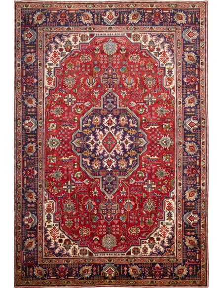 Tabriz 207x309 Cm Tabriz, Persia, Lana Cardata A Mano