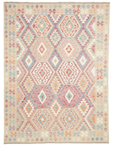 Tappeto Killim Afgahnistan 183x245 Beige Multic