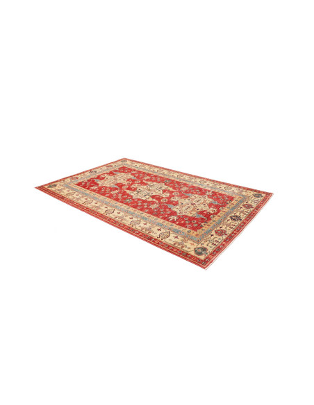 Tappeto Kazak Fine Pakistan 170x264 Rosso Crema