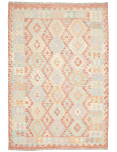 Rug Killim 170x244 Cream White With Pastel Acce
