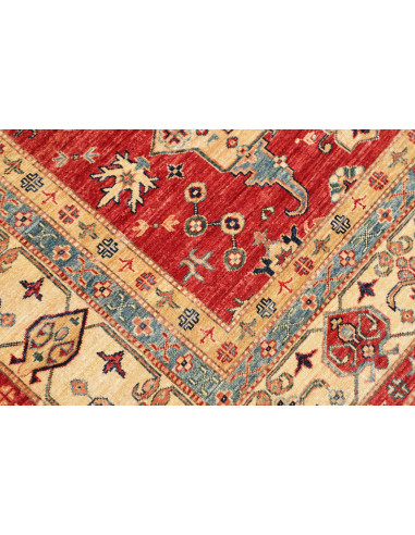 Tappeto Kazak Fine Pakistan 170x264 Rosso Crema