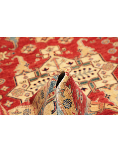 Tappeto Kazak Fine Pakistan 170x264 Rosso Crema