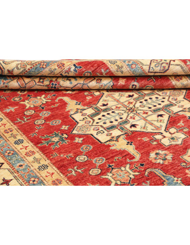 Tappeto Kazak Fine Pakistan 170x264 Rosso Crema