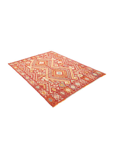 Rug Kilim Afghanistan red brown 151x197