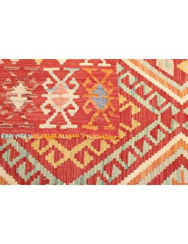 Rug Kilim Afghanistan red brown 151x197