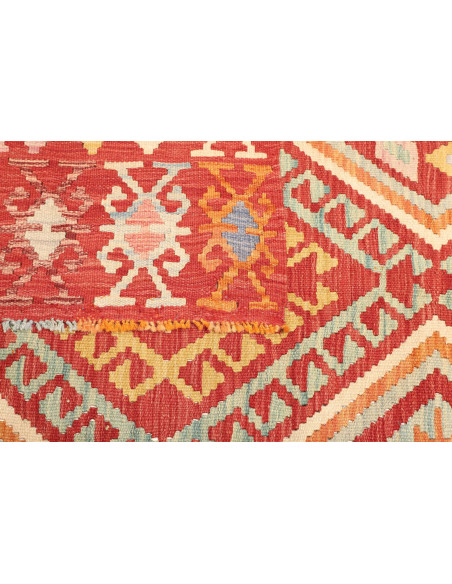 Rug Kilim Afghanistan red brown 151x197