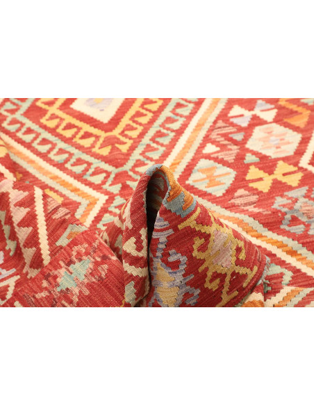 Rug Kilim Afghanistan red brown 151x197
