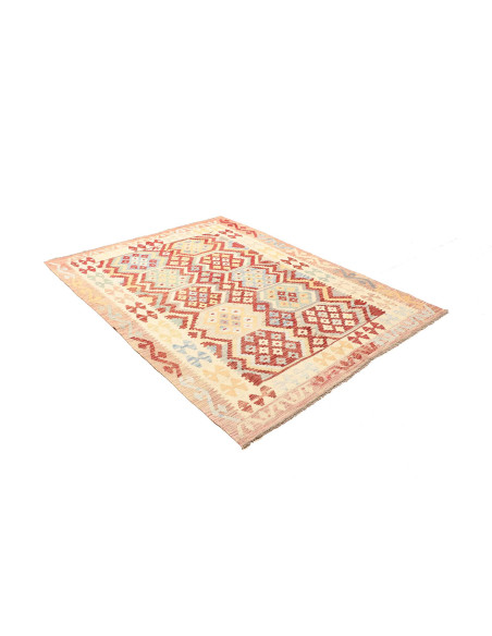 Tappeto Kilim Afghanistan giallo arancione 158x212