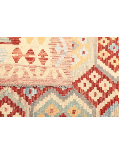Tappeto Kilim Afghanistan giallo arancione 158x212