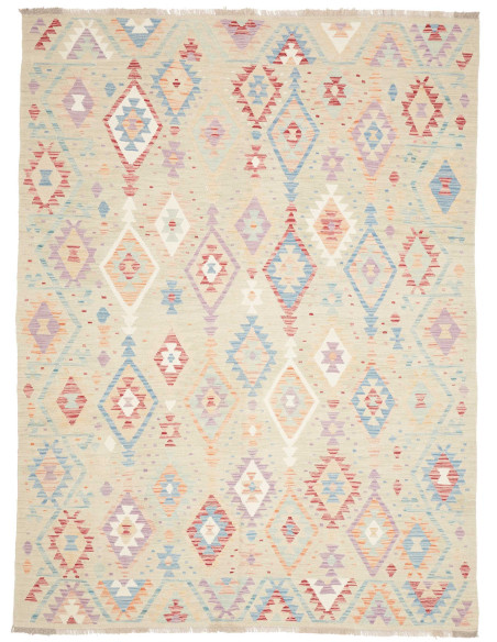 Rug Killim 178x240 Beige With Pastel Accents