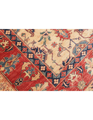 Rug Kazak Fine Pakistan 272x372 Cream Red