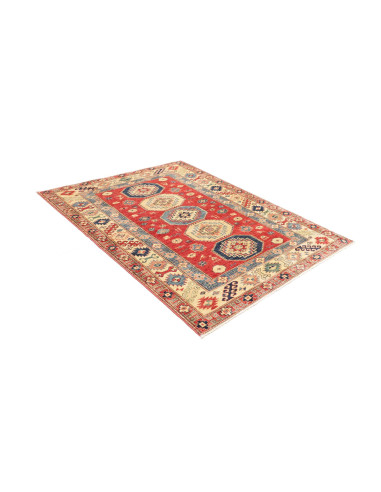 Tappeto Kazak Fine Pakistan 148x191 Rosso Crema