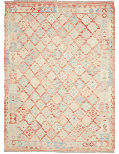 Rug Killim 183x246 Cream Coral