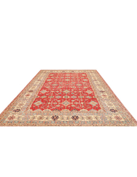 Tappeto Kazak Fine Pakistan 278x354 Rosso Ruggi