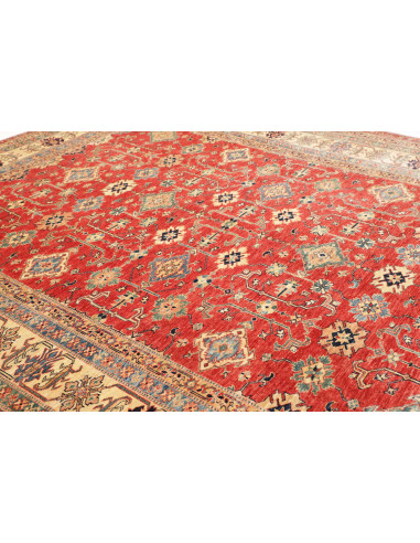 Tappeto Kazak Fine Pakistan 278x354 Rosso Ruggi