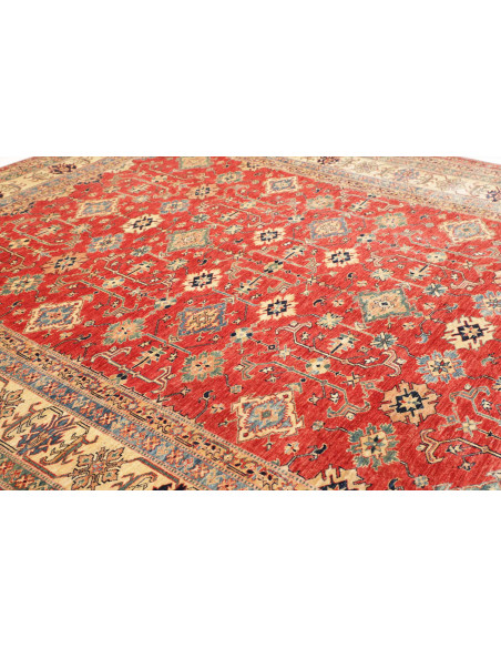 Tappeto Kazak Fine Pakistan 278x354 Rosso Ruggi