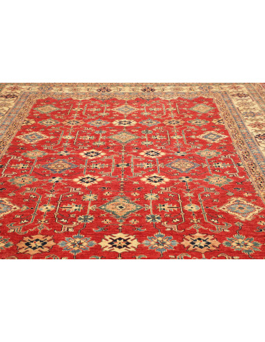 Tappeto Kazak Fine Pakistan 278x354 Rosso Ruggi
