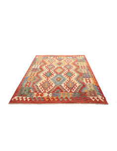 Rug Kilim Afghanistan maroon 157x192 2
