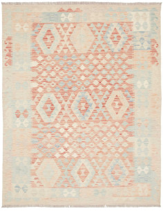 Rug Killim 148x192 Off-white Terracotta