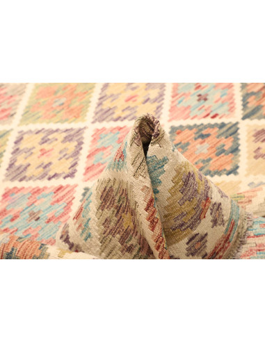 Tappeto Kilim Afghanistan marrone giallo 152x207