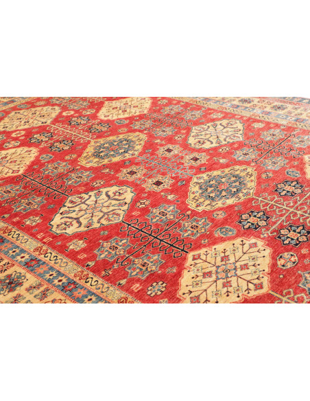 Rug Kazak Fine Pakistan 274x374 Terracotta Red