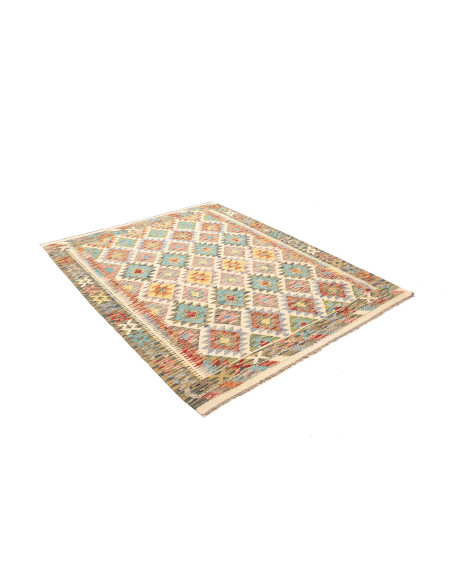 Rug Kilim Afghanistan beige brown 155x194