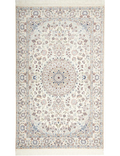 Tappeto Nain 9La Persia bianco azzurro 132x214