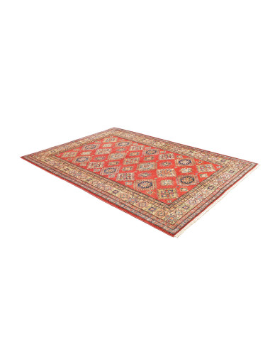 Tappeto Kazak Fine Pakistan 172x242 Rosso Terra