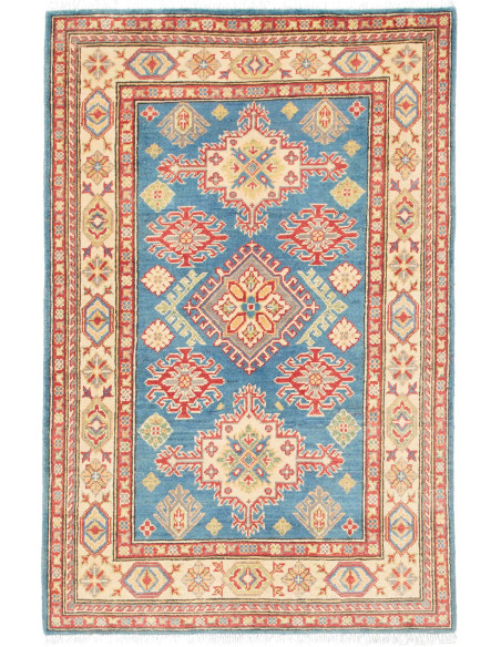 Rug Kazak Pakistan maroon grey 98x150