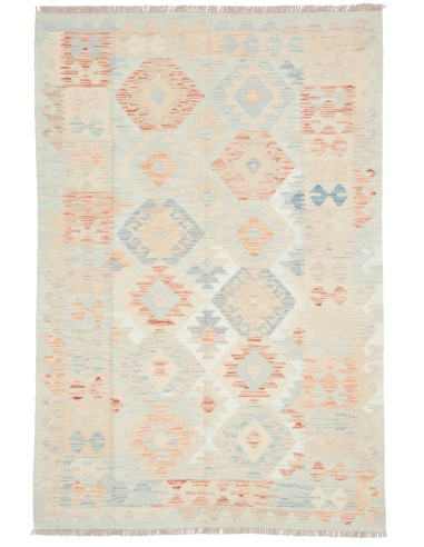 Rug Killim 122x179 Off-white Terracotta Orange