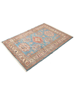 Tappeto Kazak Fine Pakistan 121x170 Blu Petroli 2