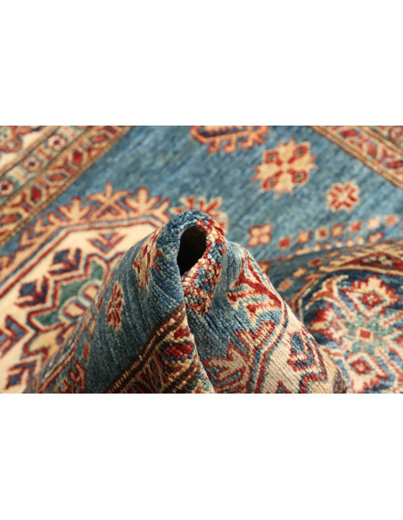Rug Kazak Fine Pakistan 121x170 Petrol Blue Bei