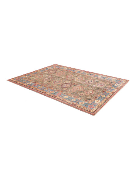 Tappeto Kazak Fine Pakistan 168x237 Verde Oliva