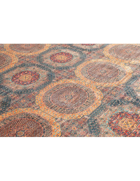 Rug Mamlouk Pakistan 244x306 Terracotta Teal