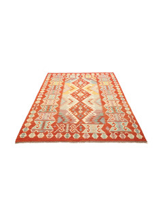 Tappeto Kilim Afghanistan marrone rosso 152x193 2