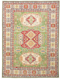 Rug Kazak Pakistan maroon white 151x206