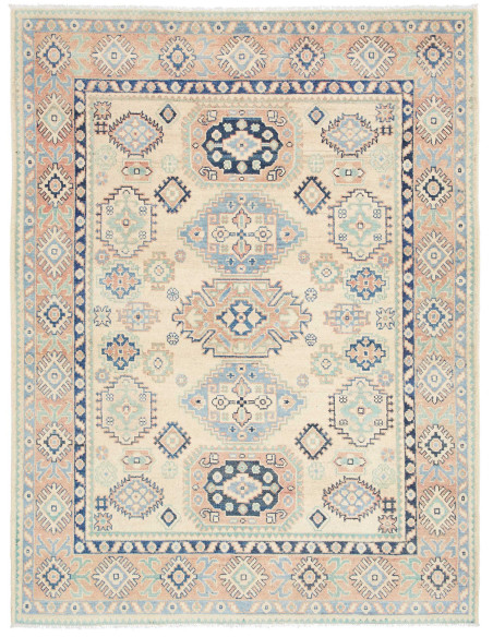 Rug Kazak Co 152x200 Cream Powder Blue