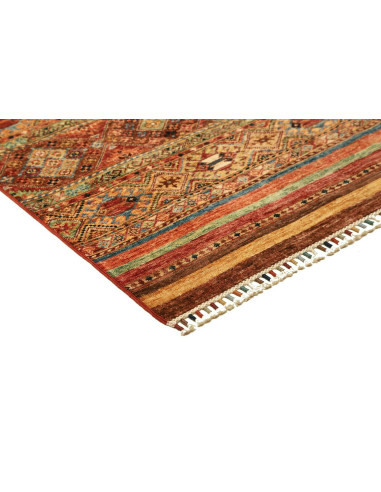 Rug Samarkand Pakistan 80x294 Terracotta Rust