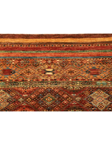 Rug Samarkand Pakistan 80x294 Terracotta Rust