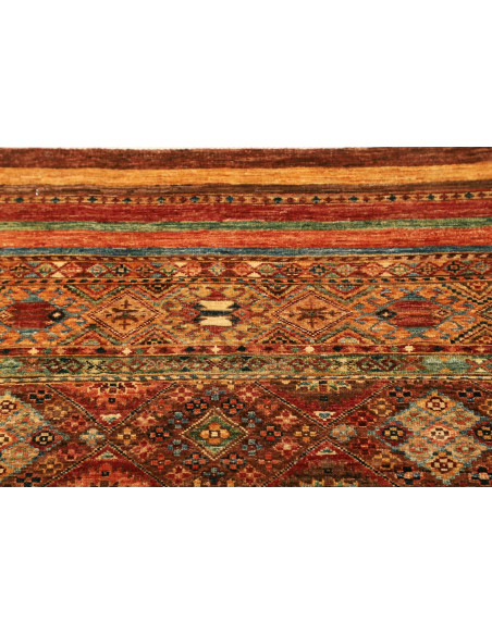 Rug Samarkand Pakistan 80x294 Terracotta Rust